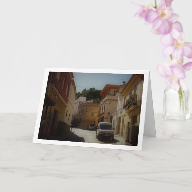 Carte Vieille rue espagnole dans la ville de Lliria, Val (Orchidée)