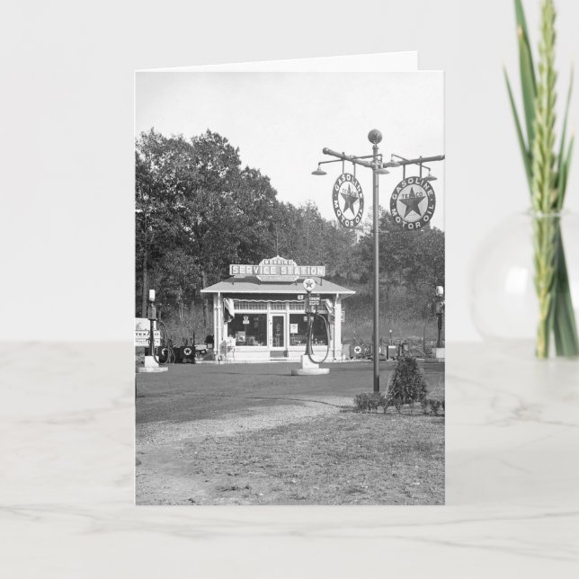 Carte Vieille station service, 1925 (Devant)
