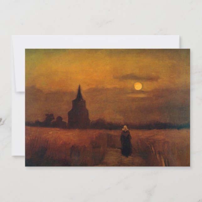 Carte Vieille tour dans les champs par Vincent van Gogh (Devant)