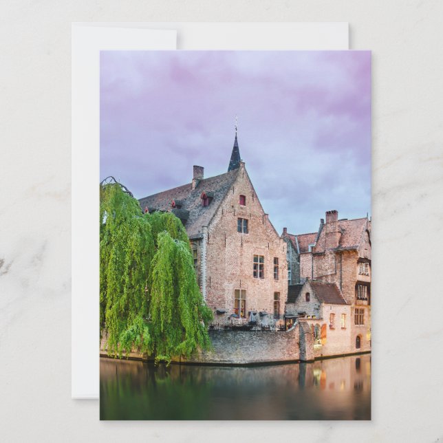 Carte Vieille ville de Bruges et tour du Beffroi (Devant)