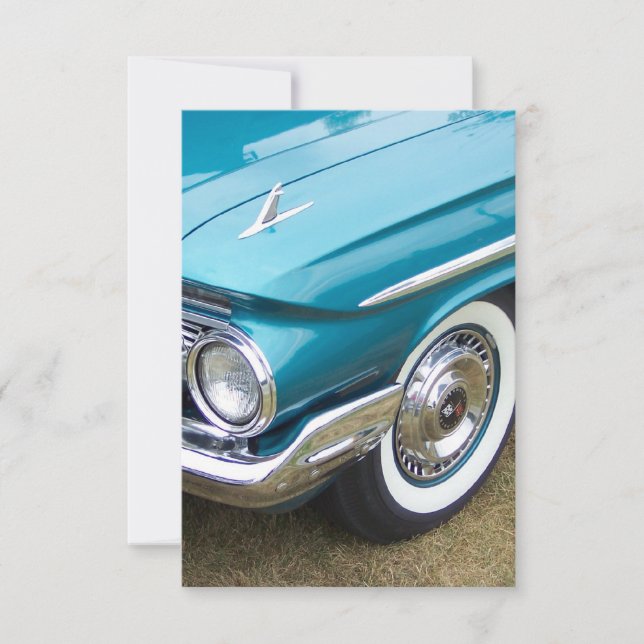Carte vieille voiture classique impala (Devant)