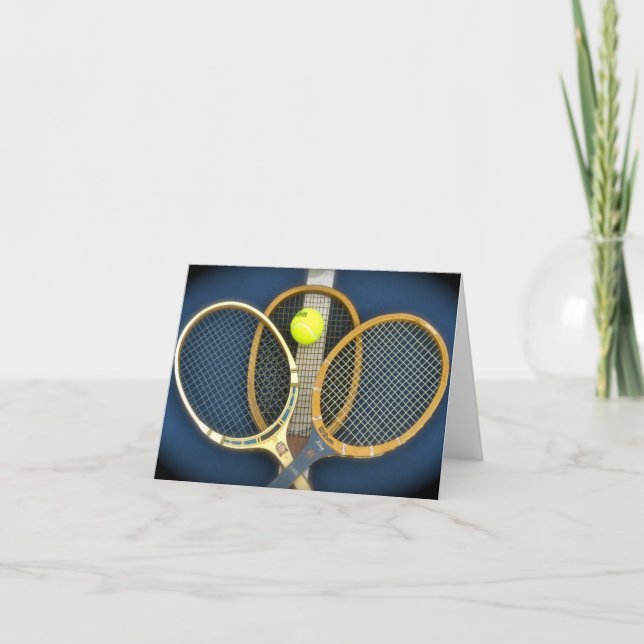 Carte Vieilles raquettes de tennis (Devant)