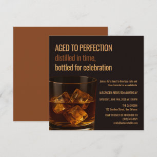 Carte Vieilli à la perfection   Anniversaire Whisky