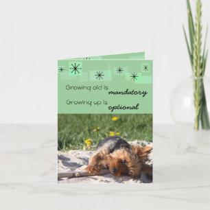 Carte Vieillir grandir est obligatoire Grandir est facul