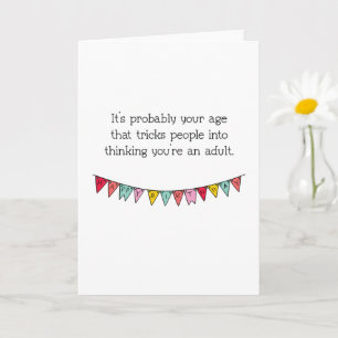 Carte Vieillissement amusant Vieillir Joyeux Anniversair