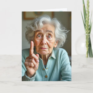 Carte Vielle Dame Sage Pour Anniversaire