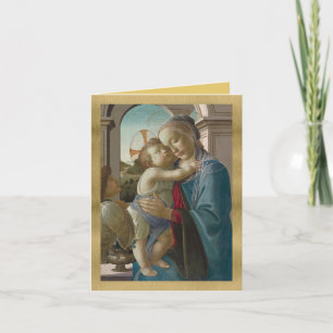 Carte Vierge à l'Enfant avec un ange - Botticelli Holida