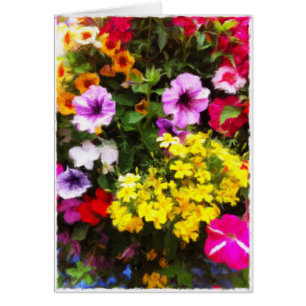 Carte vierge accrochante de panier