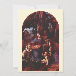 Carte Vierge aux rochers de Léonard de Vinci