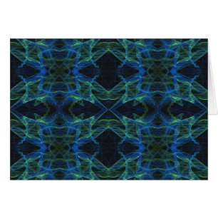 Carte vierge avec Arrière - plan fractal