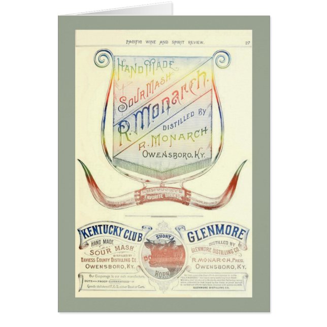 Carte vierge avec l'étiquette 1893 historique de (Devant)