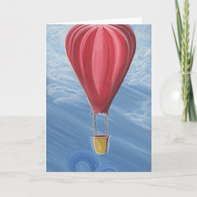 Carte vierge chaude de ballon à air (Devant)