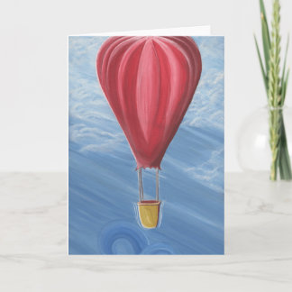 Carte vierge chaude de ballon à air