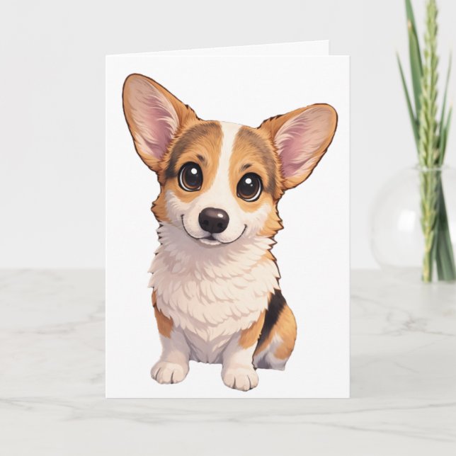 Carte vierge Corgi  (Devant)