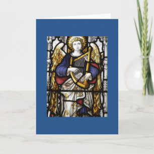 Carte vierge d'ange en verre souillé