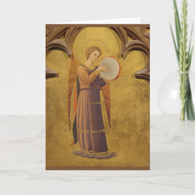 Carte vierge d'ange médiéval gothique (Devant)