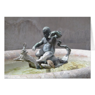 Carte vierge de Bath d'oiseau de Florence Italie