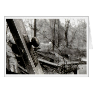 Carte vierge de bouton de porte