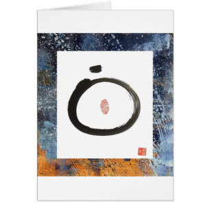 Carte vierge de cercle de zen