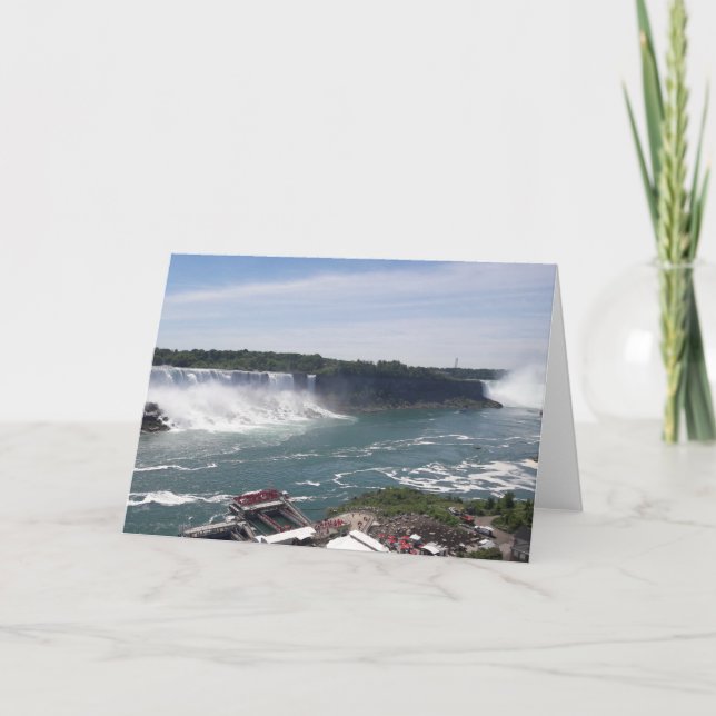 Carte vierge de chutes du Niagara (Devant)