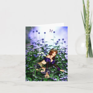 Carte vierge de Fairie de chardon