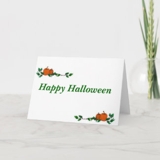 Carte vierge de Halloween
