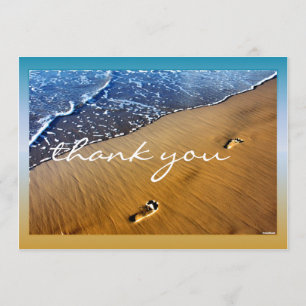 Carte vierge de Merci de pas de plage