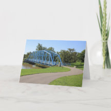 Carte vierge de motivation du pont de fer historiq