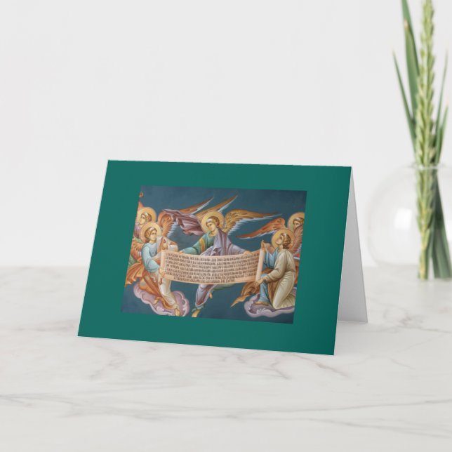 Carte vierge de Noël d'anges (Devant)