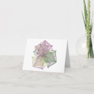 Carte VIERGE de note d'origami