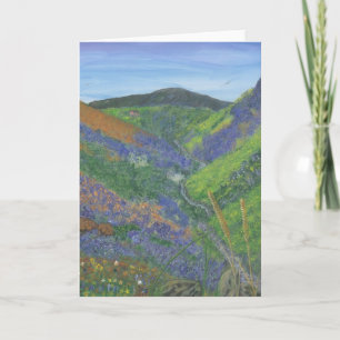 Carte vierge de note - printemps dans les