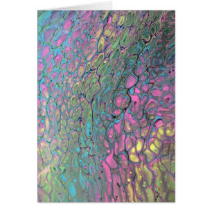 Carte vierge de paon