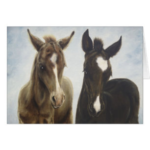 Carte vierge de poulains