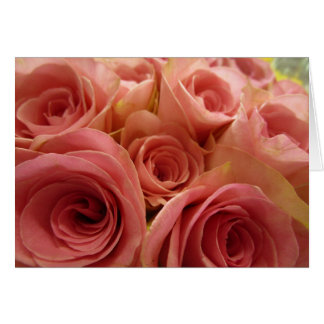 Carte vierge de roses