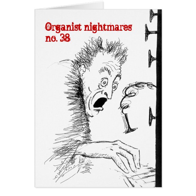 Carte vierge des cauchemars no.38 d'organiste (Devant)