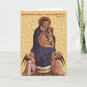 Carte Vierge et enfant