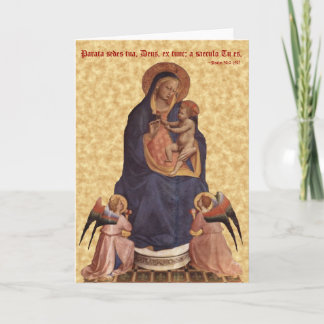 Carte Vierge et enfant