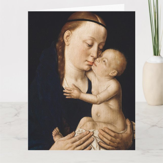 Carte Vierge et enfant - Noël (Devant)
