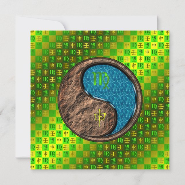 Carte Vierge et singe de l'eau (Devant)