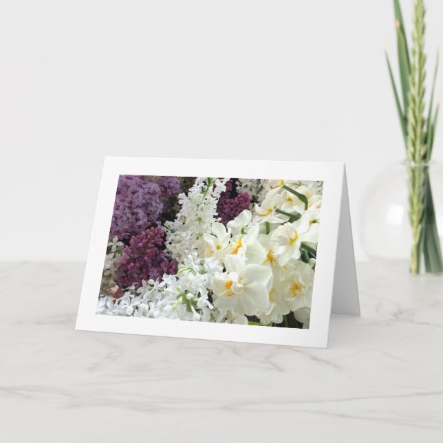 Carte vierge - fleurs de ressort (Devant)