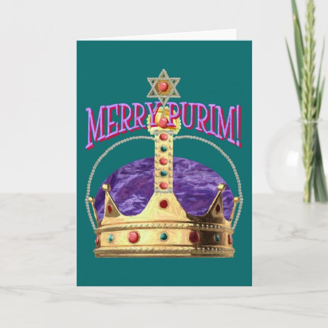 Carte vierge heureuse de Purim (Devant)