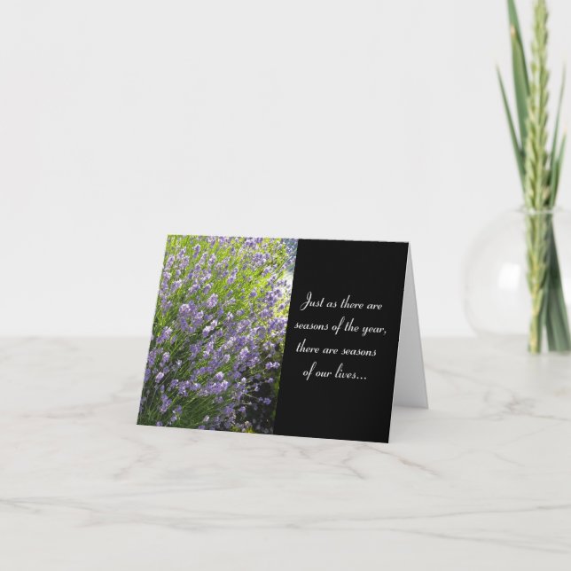 Carte vierge inspirée de lavande (Devant)