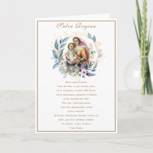 Carte Vierge Marie Jésus Prière catholique Religieuse