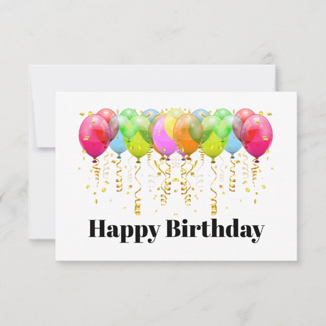 Carte Vierge ou Joyeux Anniversaire (Devant)