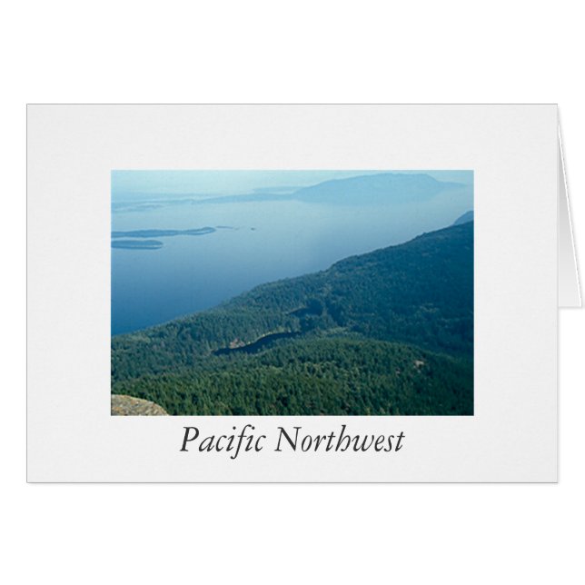 Carte - vierge - Pacifique Nord-Ouest (Devant horizontal)