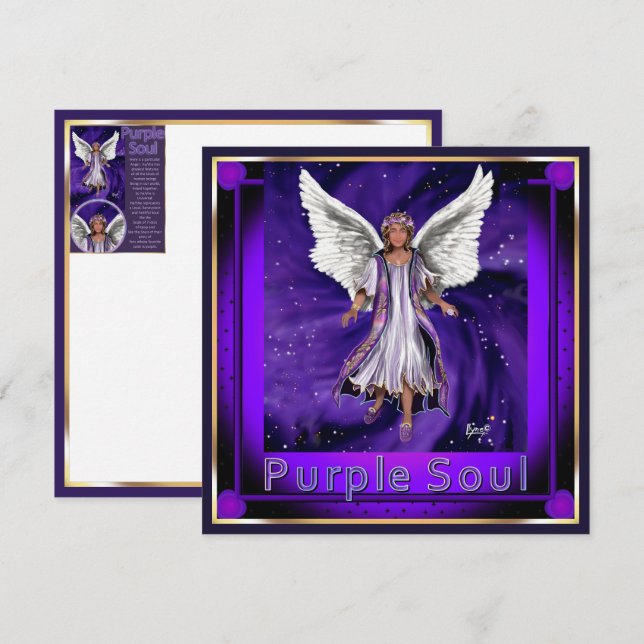 Carte vierge Purple Soul (Devant / Derrière)