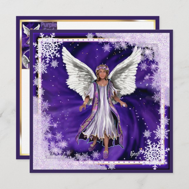 Carte vierge Purple Soul (Devant / Derrière)
