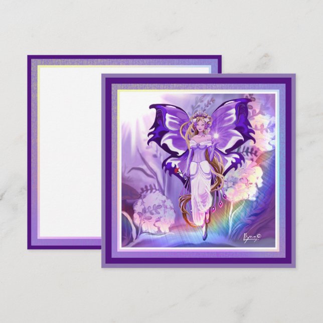 Carte vierge Purple Sun Fairy (Devant / Derrière)