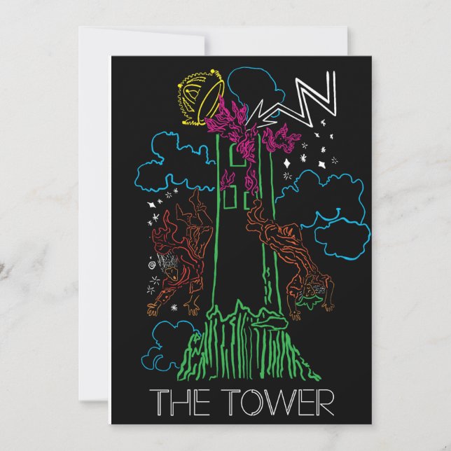 Carte Vierge Tarot - Tour (Devant)