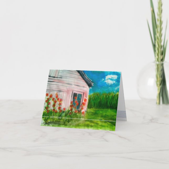 carte vierge with*love_folded de note (Devant)